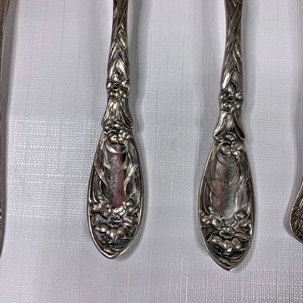 Vintage Elegant Silver Plate Serving Utensils Antique Shabby Decor Cake Pastry